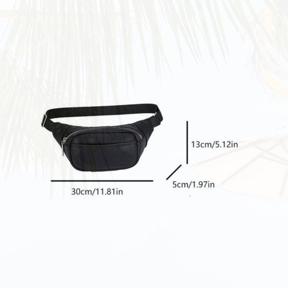 New Waterproof Waist Bag Black 126 - Picture 4 of 4
